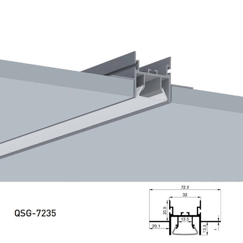 Ceiling LED Profile Diffuser Channel For 12mm Single Row LED Strips Ceiling LED Profile Diffuser Channel For 12mm Single Row LED Strips